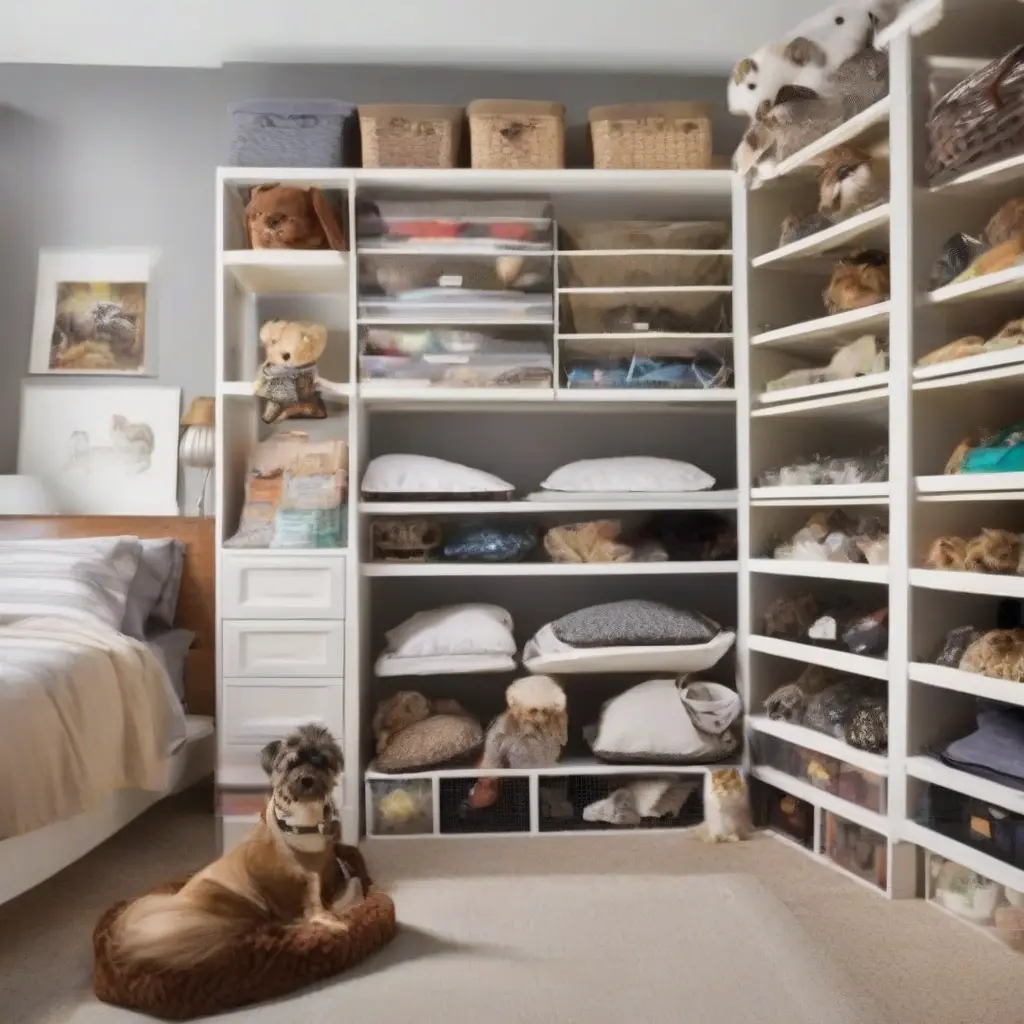 Effective Solutions for Organizing Pet Supplies in Your Bedroom